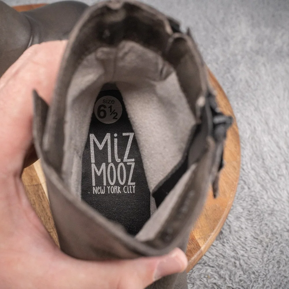 Miz Mooz - Leather‎ Ankle Boots - Swell - Ash - EU 37 US 6.5 - 7